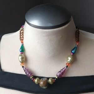 Vintage Artisan Necklace Teresa Goodall Collectible Bohemian